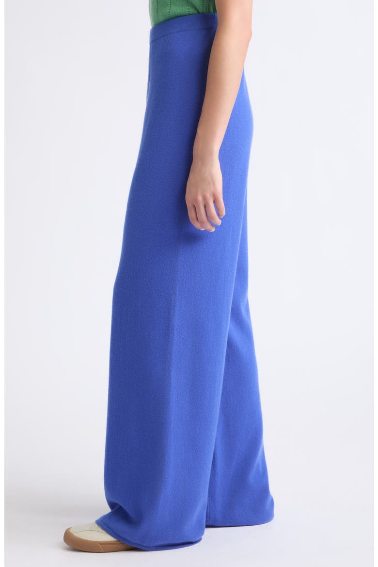 Everywear Wide Leg Cashmere Pants, Alternate, color, RESERVOIR