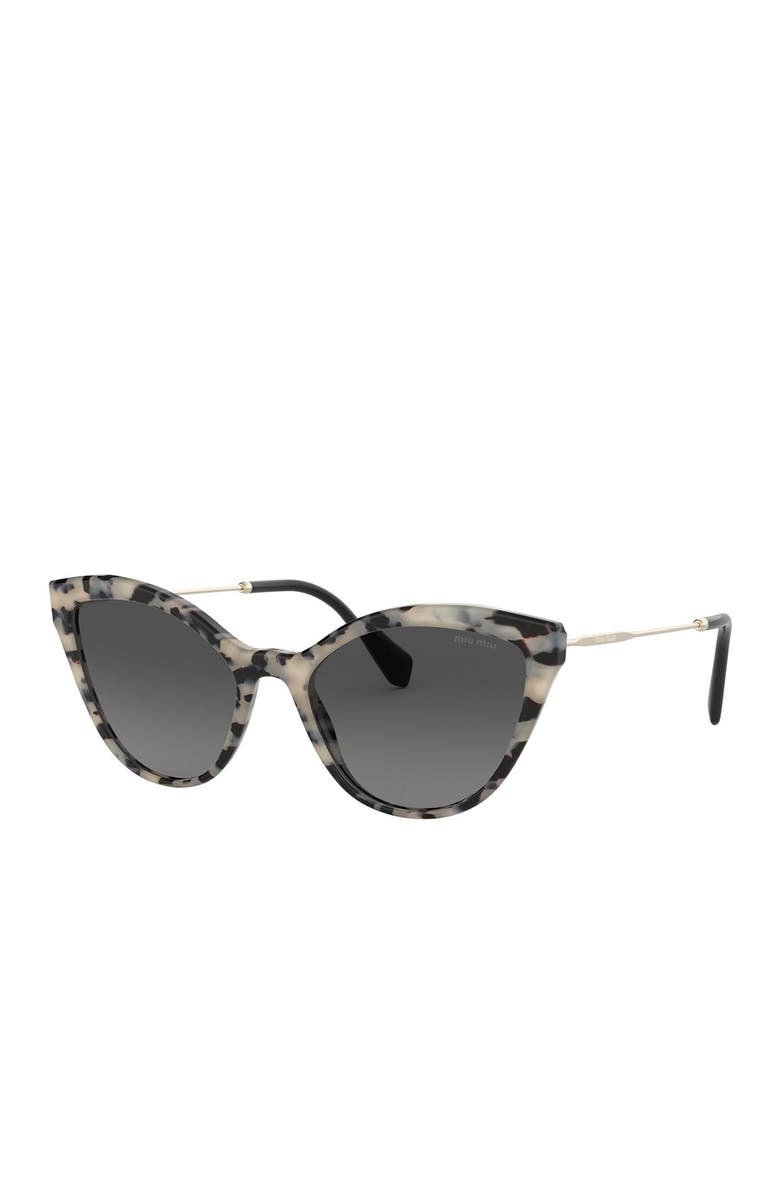 Miu Miu 55mm Cateye Sunglasses, Alternate, color, 