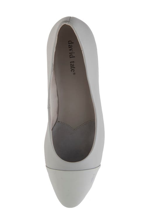 David Tate Colette Cap Toe Pump In Gray