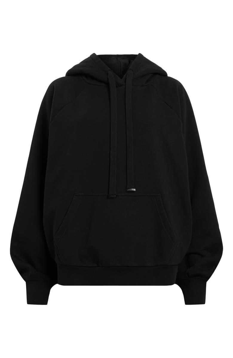 AllSaints Talon Underground Sequin Logo Hoodie, Alternate, color, Black