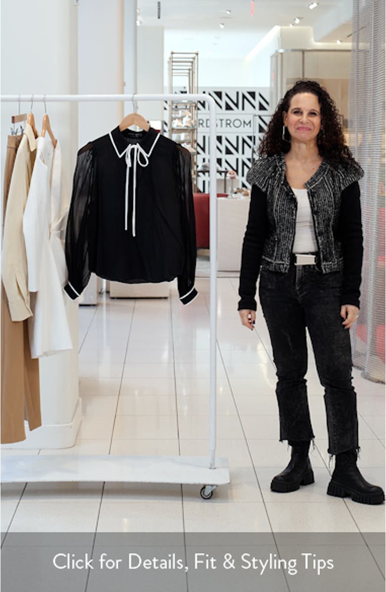 Roanne Tie Neck Silk Shirt, sales video thumbnail