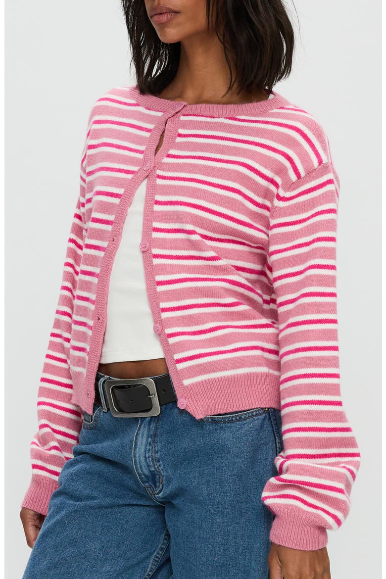 Heavenly Dream Stripe Cardigan, Alternate, color, PINK STRIPE
