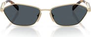 Prada 57mm Irregular Sunglasses
