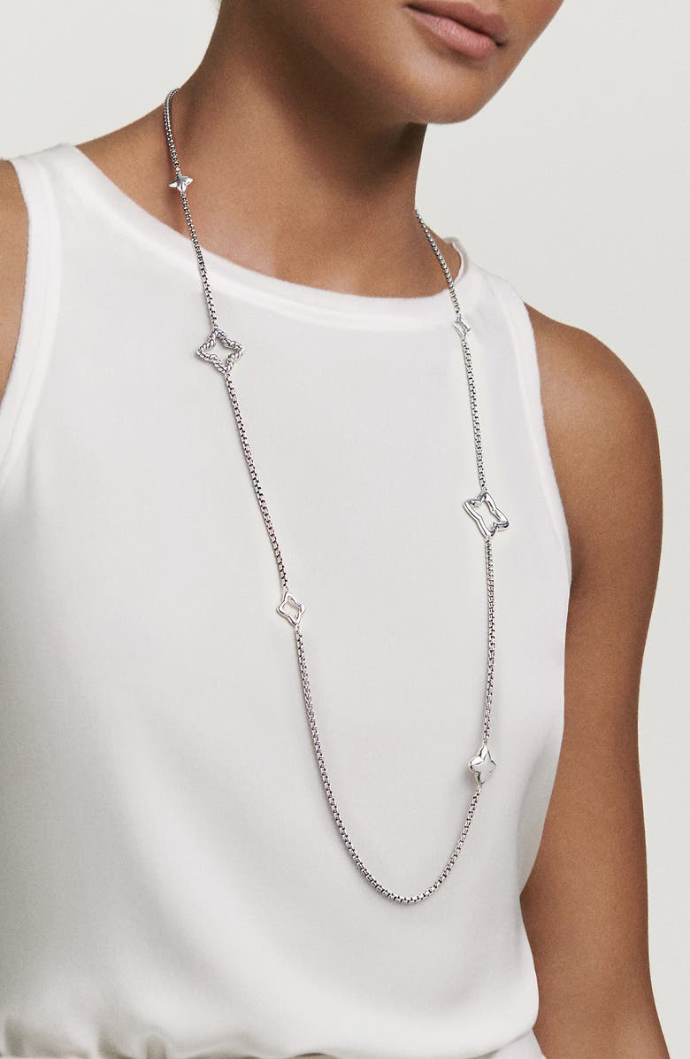 David Yurman Quatrefoil Chain Necklace, Alternate, color,