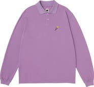 vowels Longsleeve Pique Polo