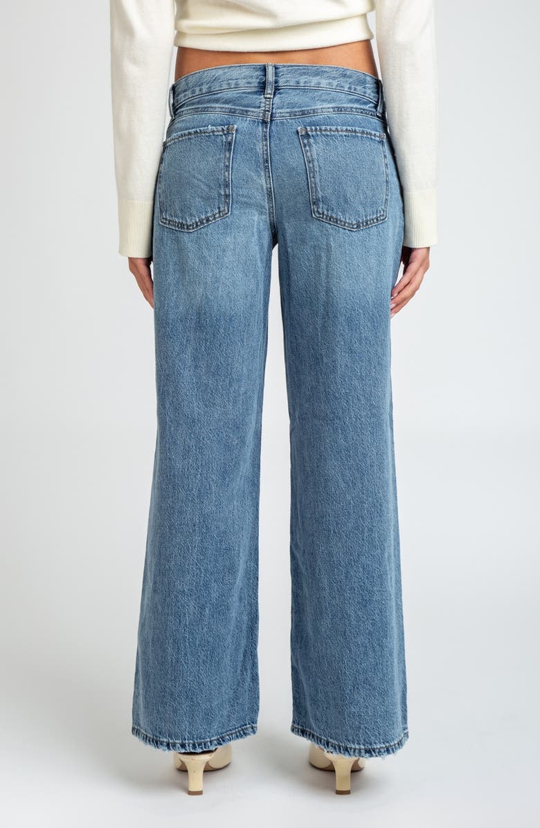 I Love Who I Am Mid Rise Wide Leg Jeans, Alternate, color, Indigo Medium