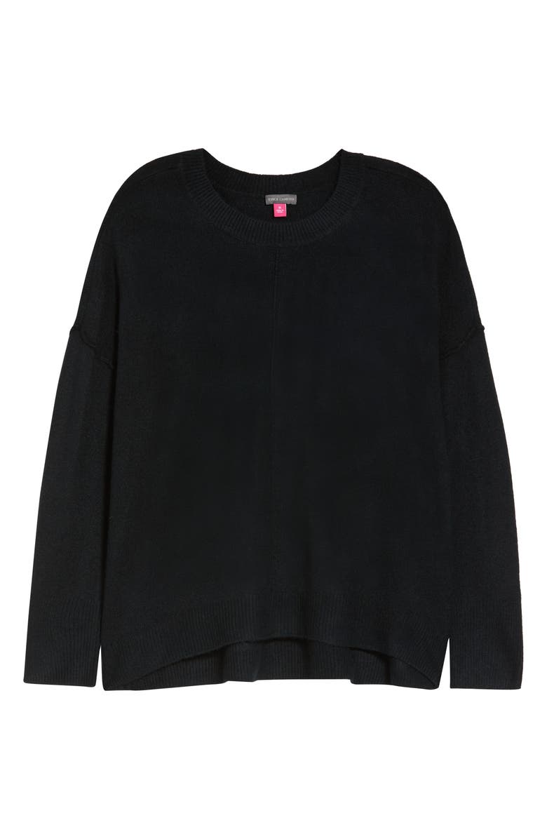 Vince Camuto Crewneck Sweater, Alternate, color, Rich Black