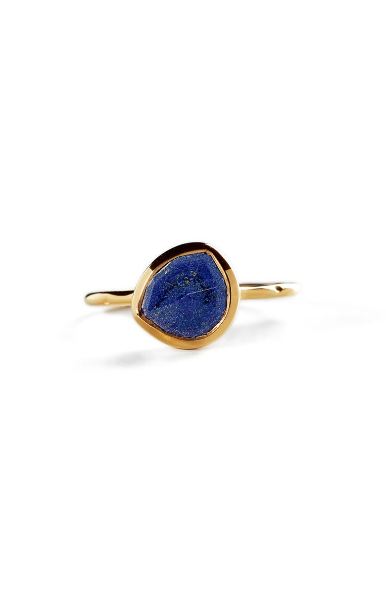 Monica Vinader Siren Semiprecious Stone Stacking Ring, Main, color, 18Ct Gold On Sterling Silver