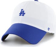 '47 Men's '47 White/Royal Los Angeles Dodgers Vista Mini Clean Up brrr° Adjustable Hat