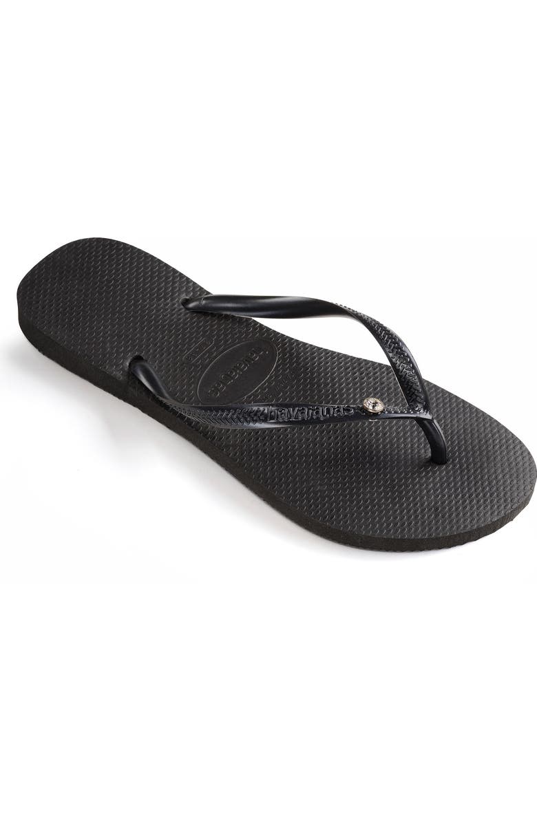 Havaianas 'Slim Crystal Glamour' Flip Flop, Alternate, color,
