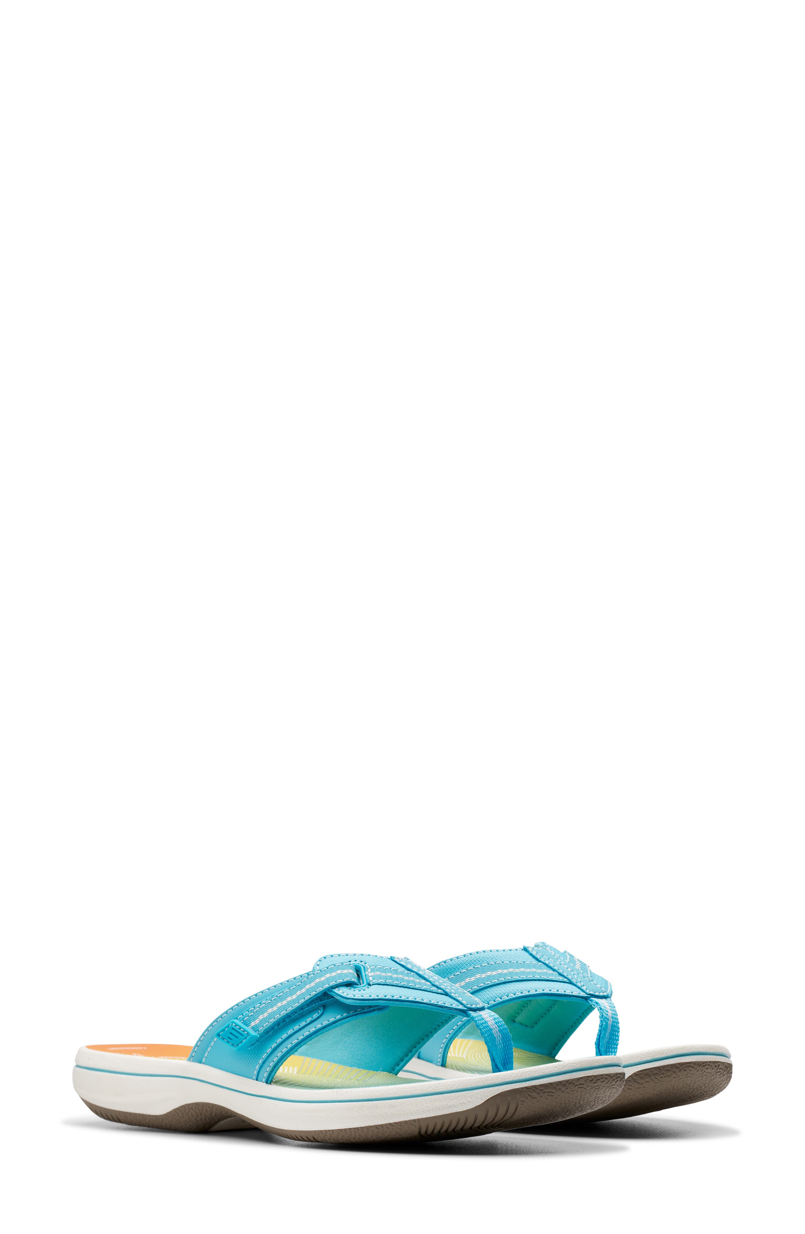Clarks<sup>®</sup> Brinkley Jazz Flip Flop, Alternate, color, Turquoise Ombre