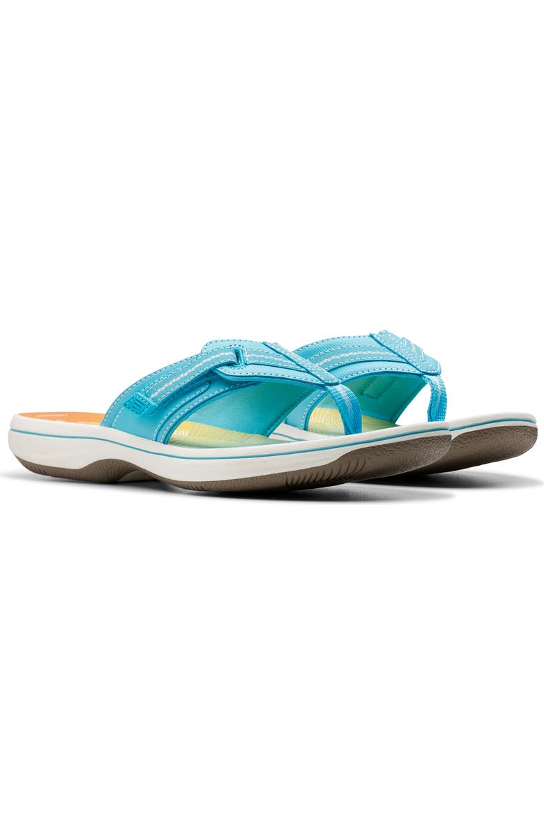 Clarks<sup>®</sup> Brinkley Jazz Flip Flop, Alternate, color, Turquoise Ombre