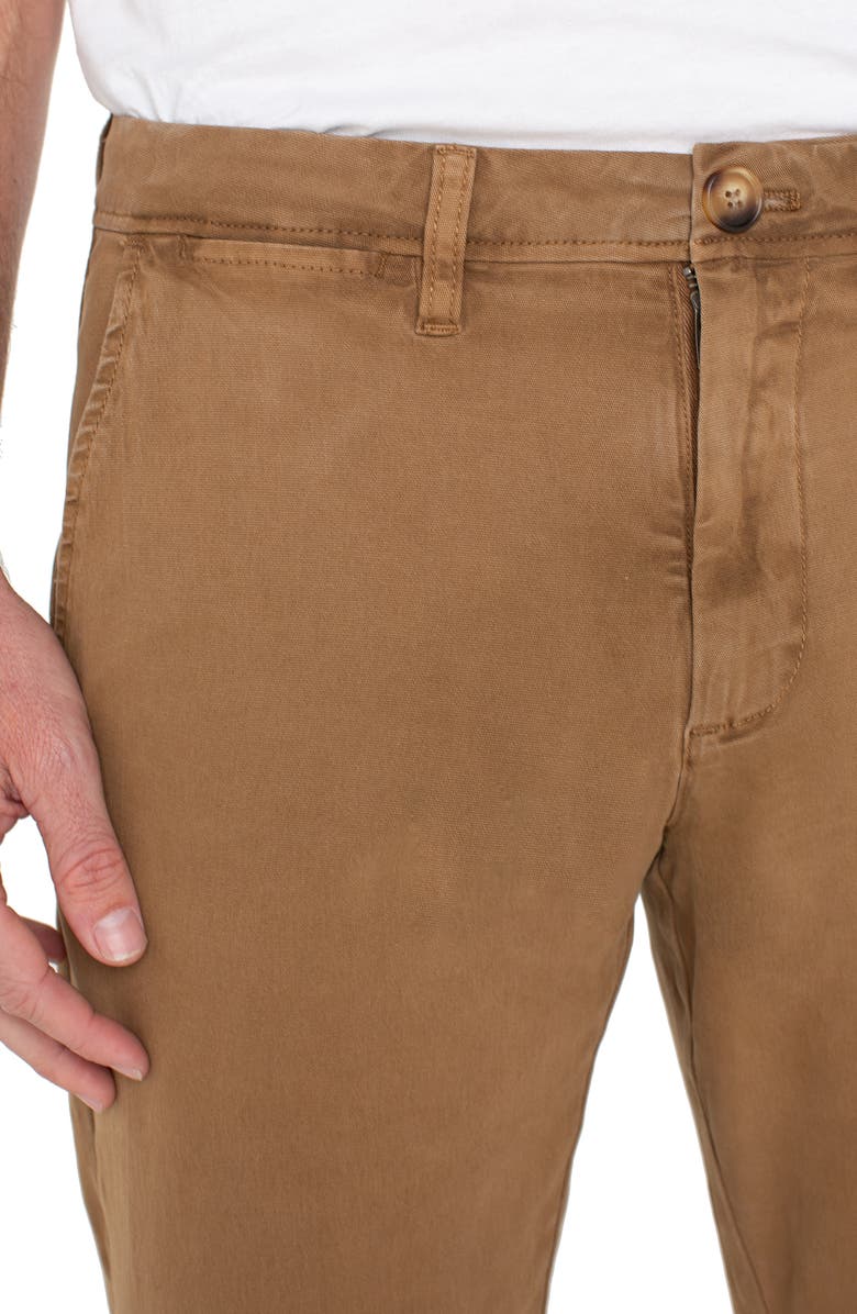 Liverpool Straight Leg Stretch Twill Chinos, Alternate, color, Chestnut