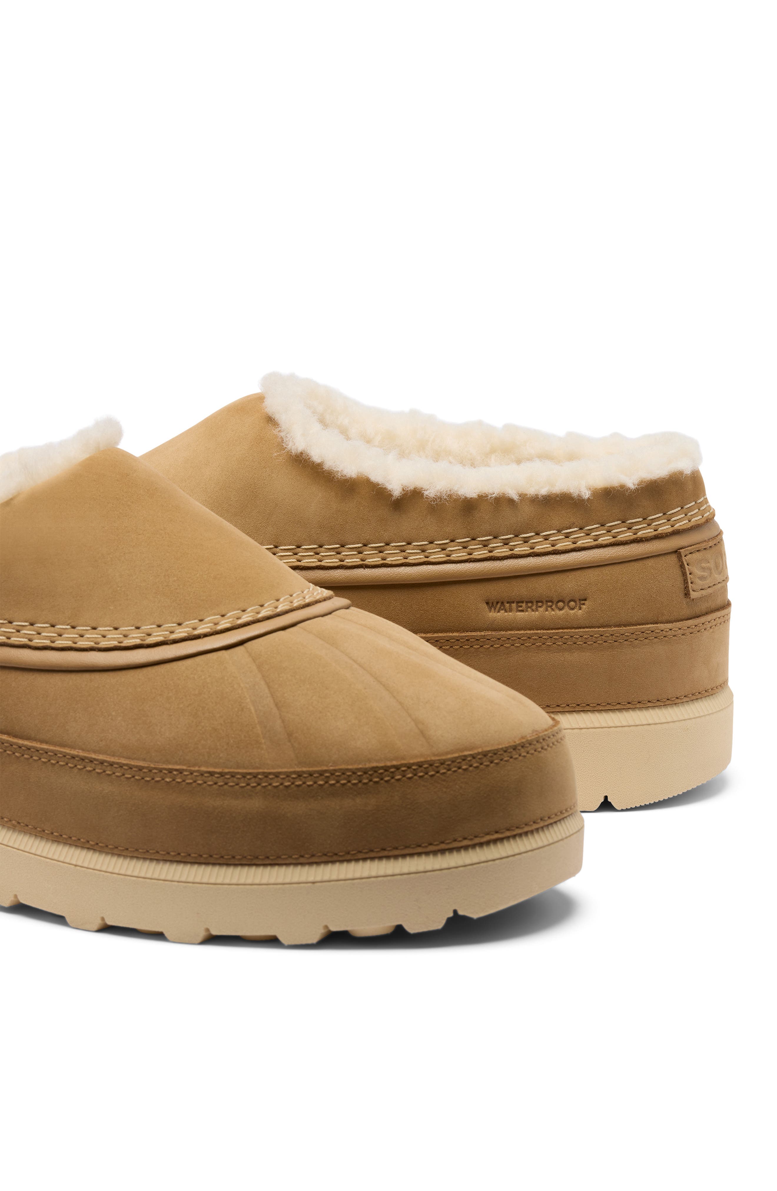 Ambler Fireside Waterproof Faux Shearling Lined Slip-On, Alternate, color, CARIBOU BUFF/ CARIBOU BEIGE