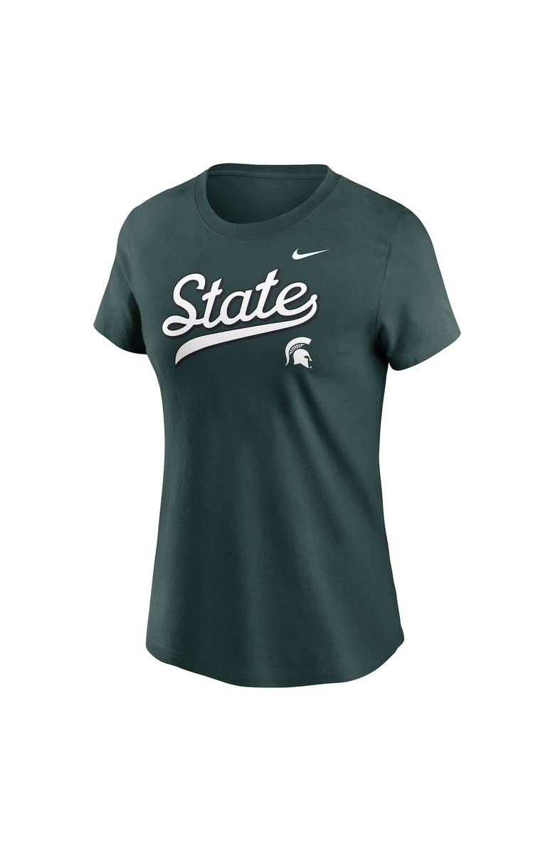 Nike Women's Nike Green Michigan State Spartans Local Script T-Shirt, Alternate, color, Green