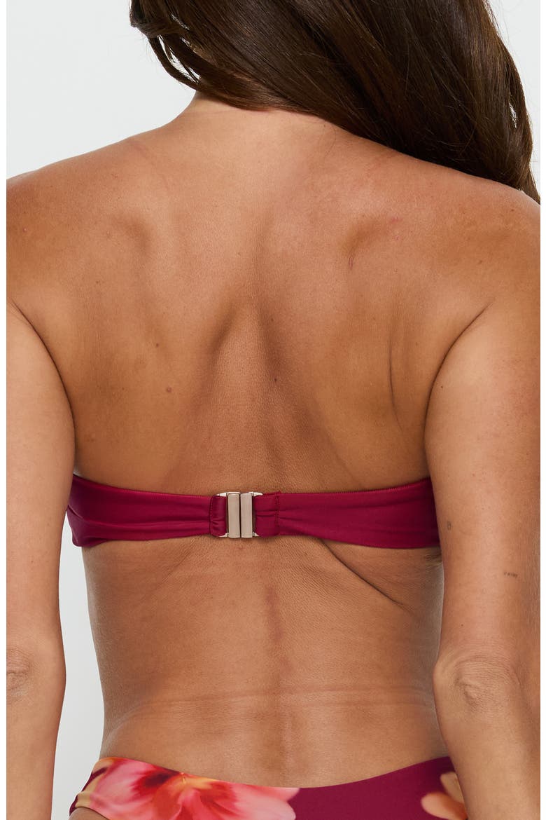 Candy Bandeau Bikini Top, Alternate, color, RED