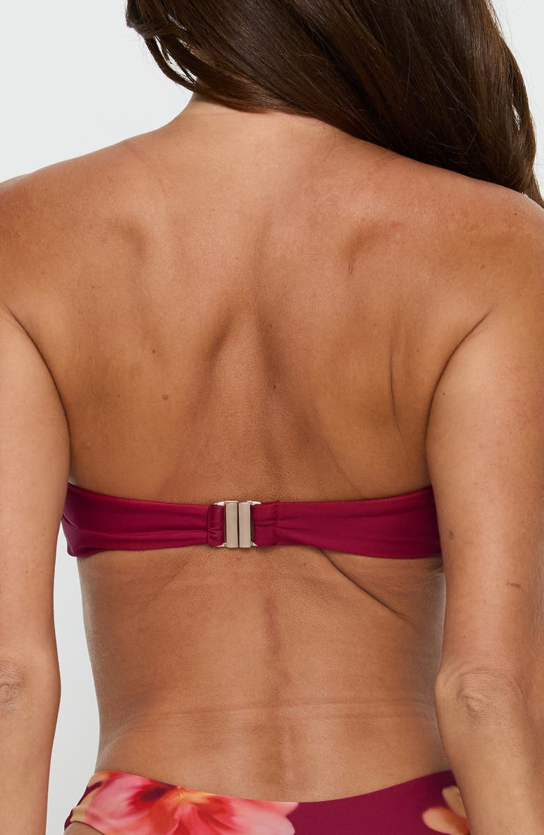 Princess Polly Candy Bandeau Bikini Top, Alternate, color, Red