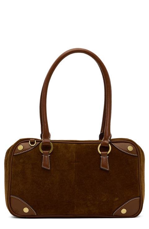 Meredith Medium Suede Shoulder Bag