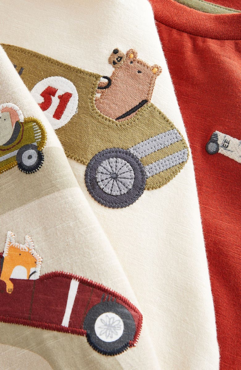 NEXT Kids' Assorted 3-Pack Racing Cars Long Sleeve T-Shirts, Alternate, color,