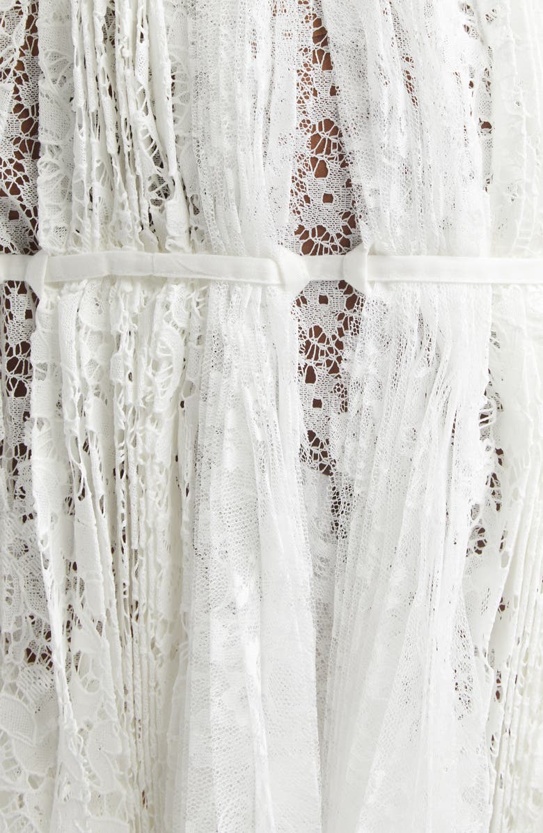 JW Anderson Curtain Lace Miniskirt, Alternate, color, White