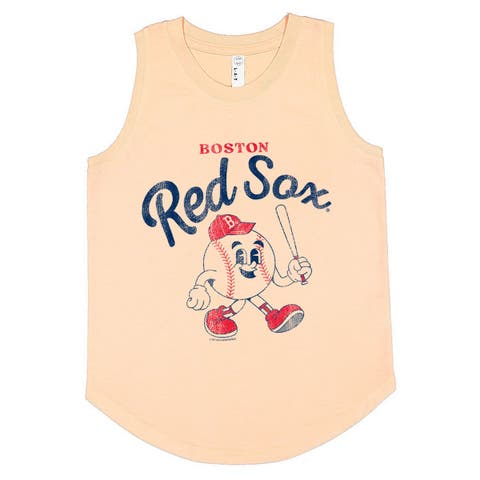 Youth Soft as a Grape Orange Boston Red Sox Game Day Tank Top