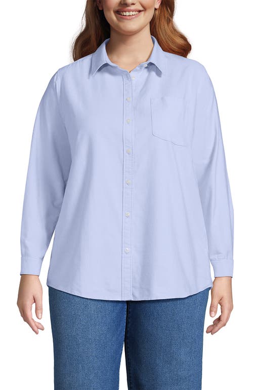 Lands' End Oxford Shirt In Blue
