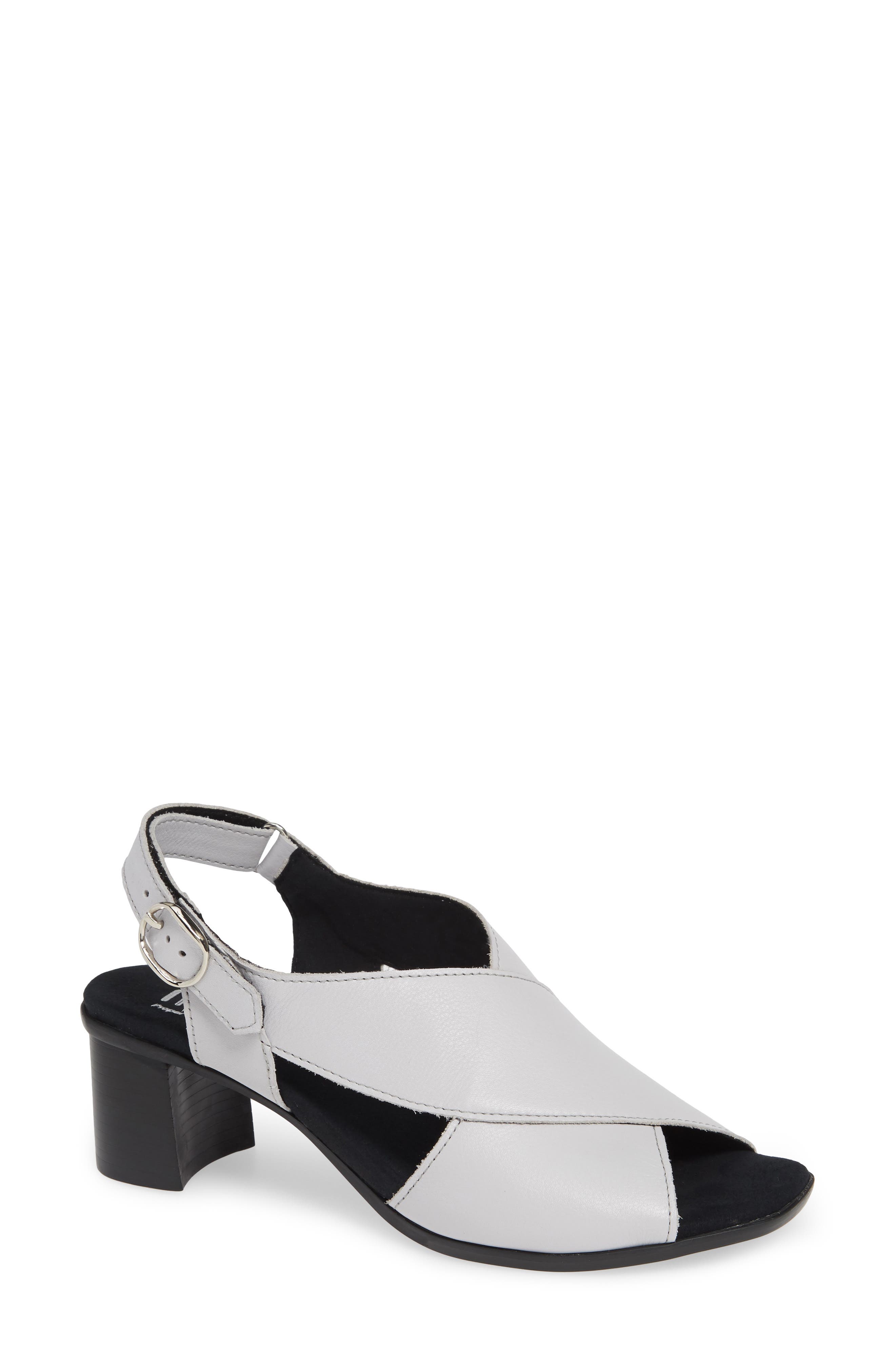 Laine Block Heel Sandal - Multiple Widths Available, Main, color, OFF WHITE LEATHER