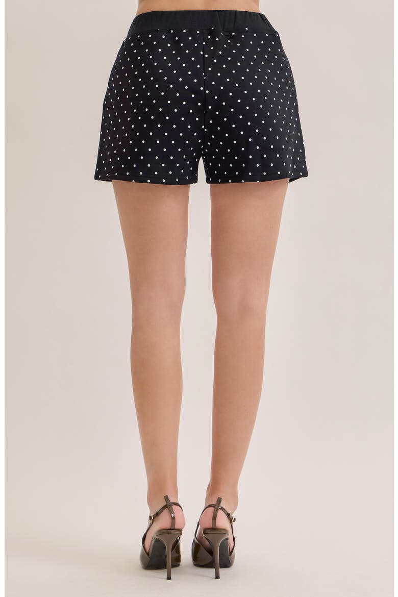 Monroe Dotted Jersey Shorts, Alternate, color, BLACK WHITE DOTS
