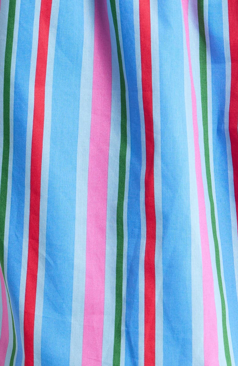 SUGARLIPS Jaimie Stripe Ramona Ruffle Cotton Top, Alternate, color, Pink-Blue-Green