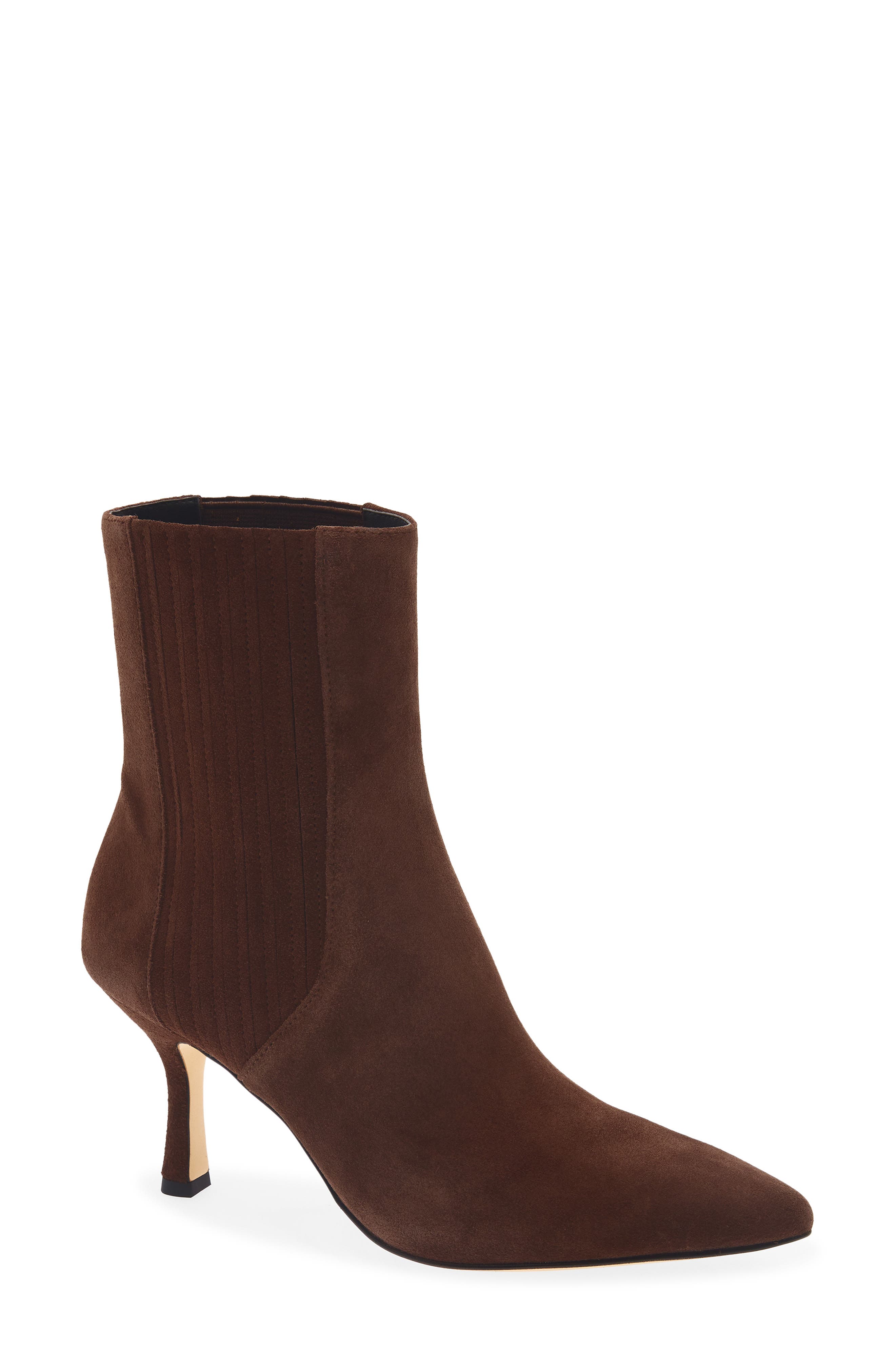 Isla Chelsea Bootie, Main, color, WALNUT SUEDE