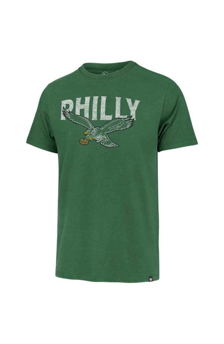 '47 Men's '47  Heather Kelly Green Philadelphia Eagles Philly Regional Franklin T-Shirt, Alternate, color, 