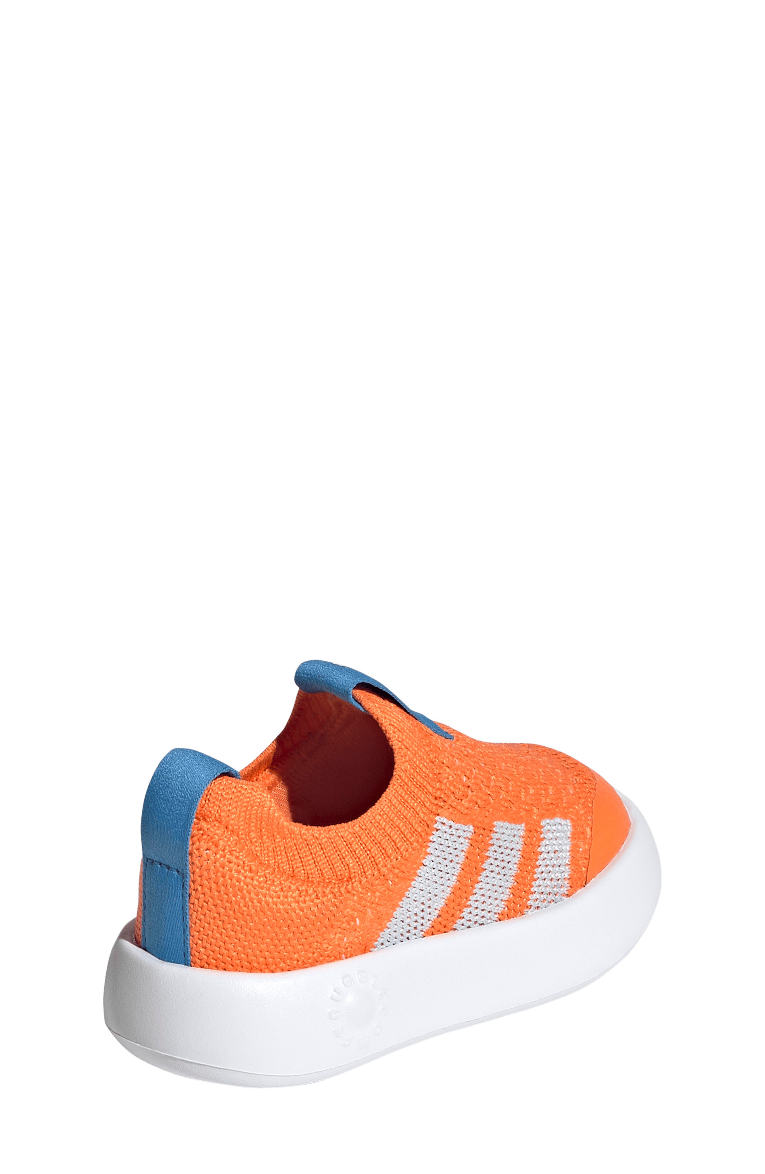 adidas Kids' Bubblecomfy Knit Sneaker, Alternate, color, Orange/ Sky/ Lucid Blue
