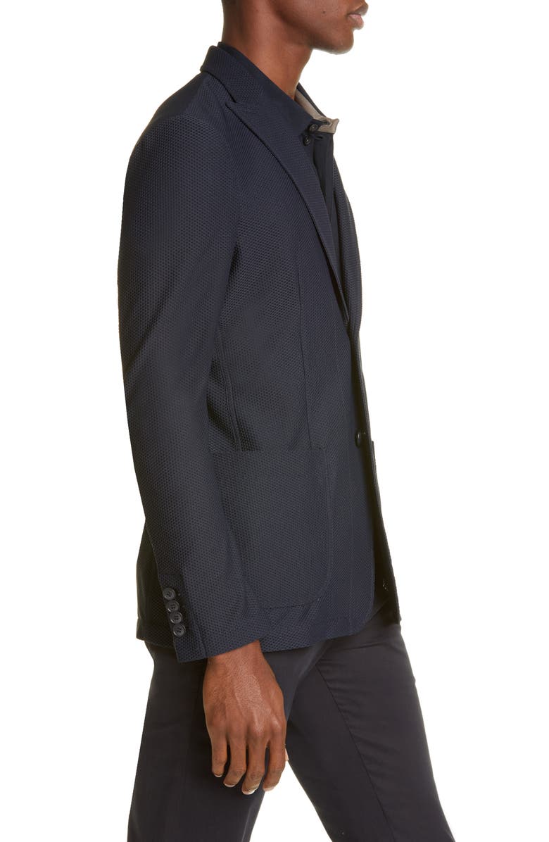 Giorgio Armani Classic Fit Knit Blazer, Alternate, color,