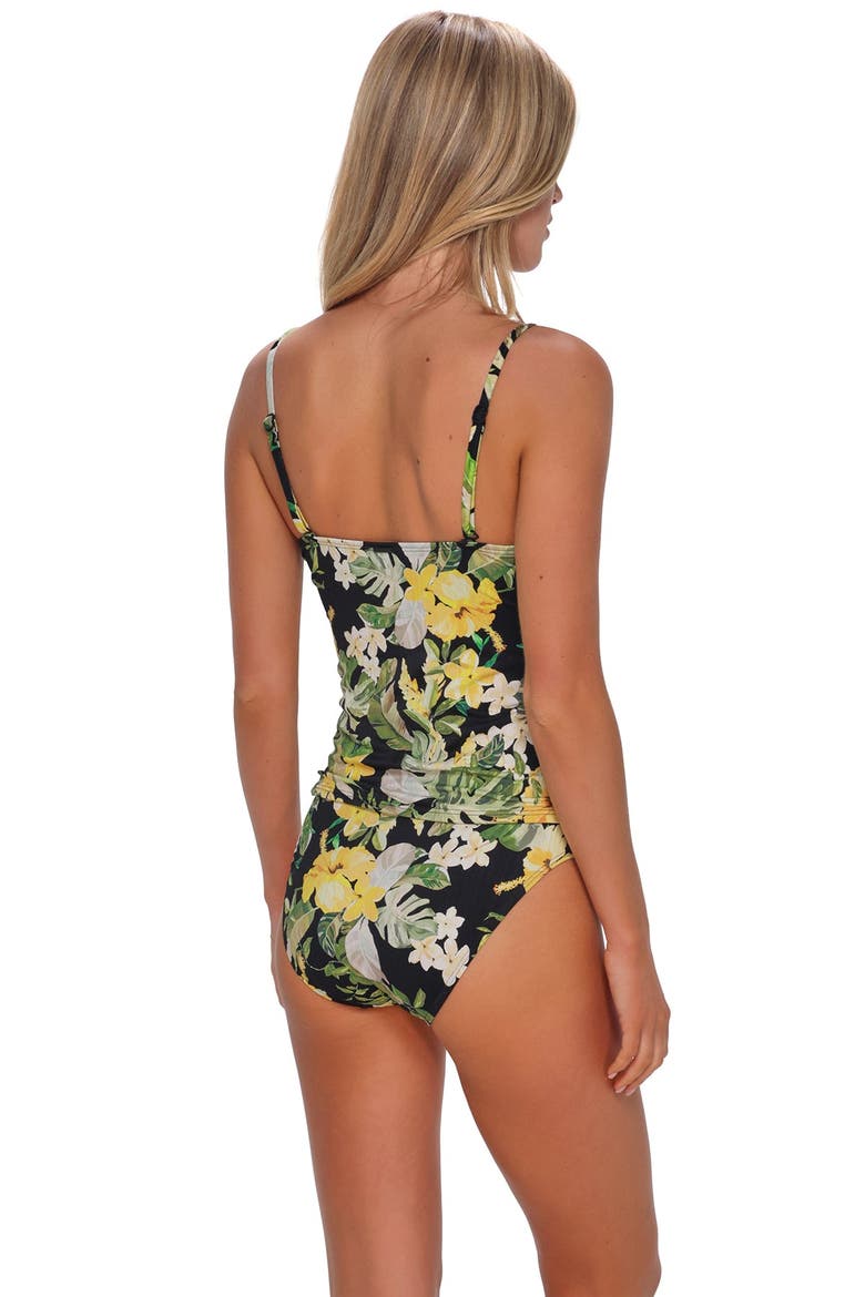 Simone Tankini Swimsuit Top, Alternate, color, Night Bloom
