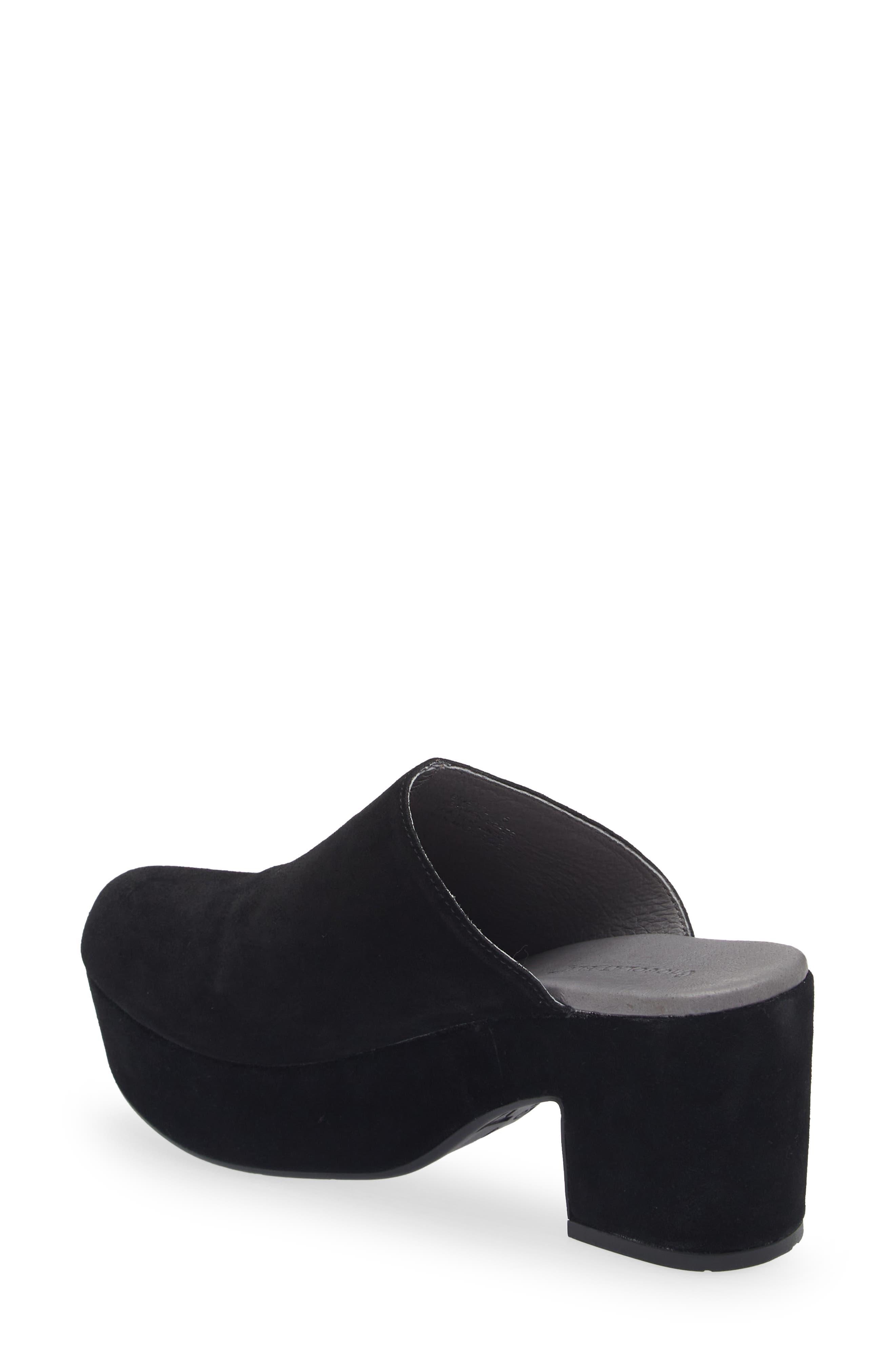 Chocolat Blu Ginette Platform Clog, Alternate, color, Black Suede