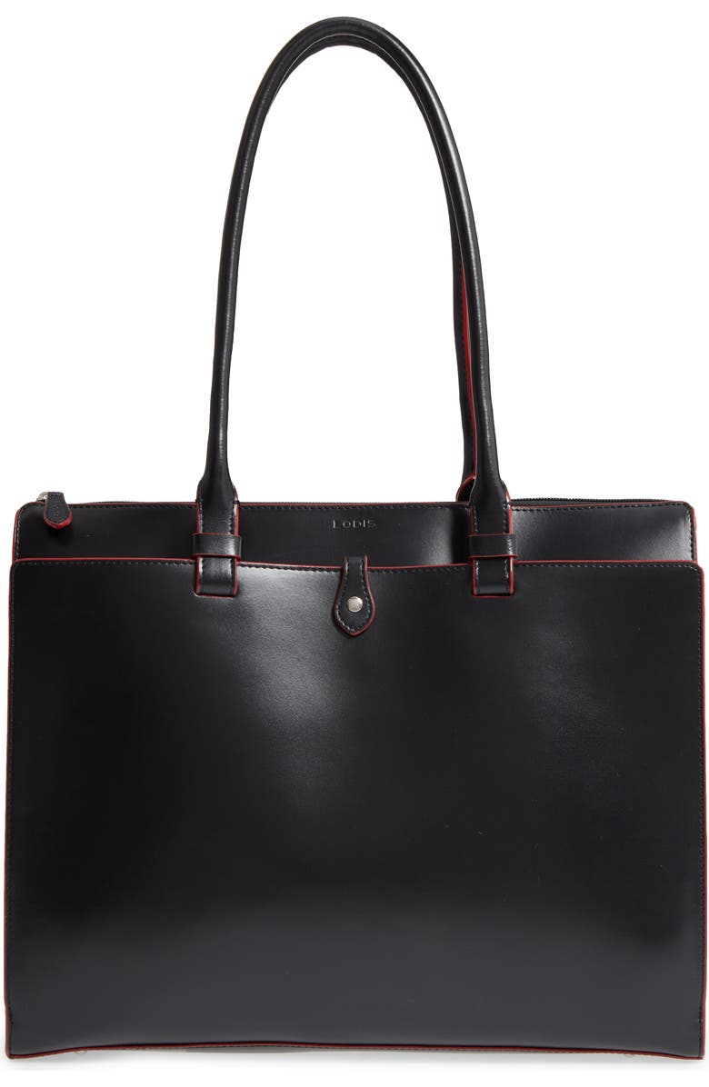 LODIS Los Angeles LODIS Audrey Under Lock & Key - Jessica RFID Leather Satchel, Main, color,