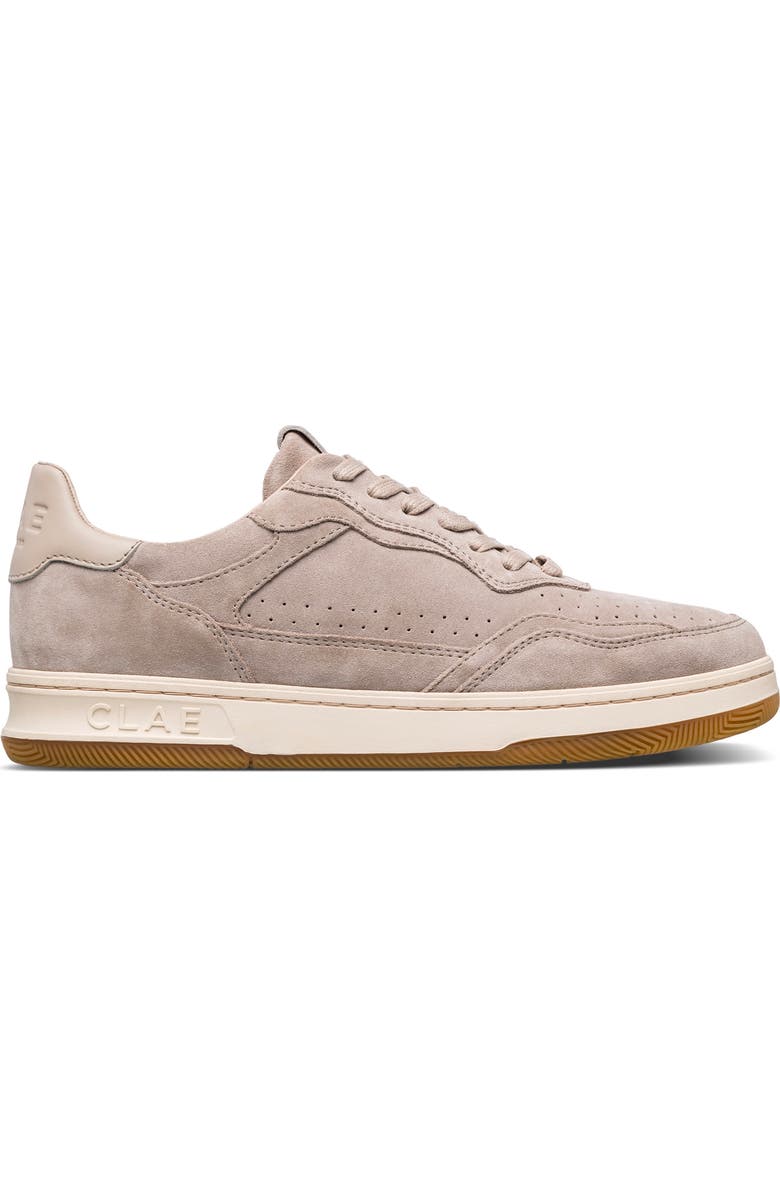 CLAE Haywood Leather Sneaker, Alternate, color, Feather Grey Suede