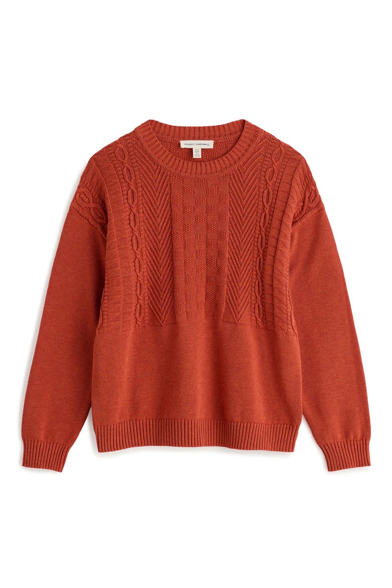 Applewood Organic Cotton Sweater, Alternate, color, CINNAMON