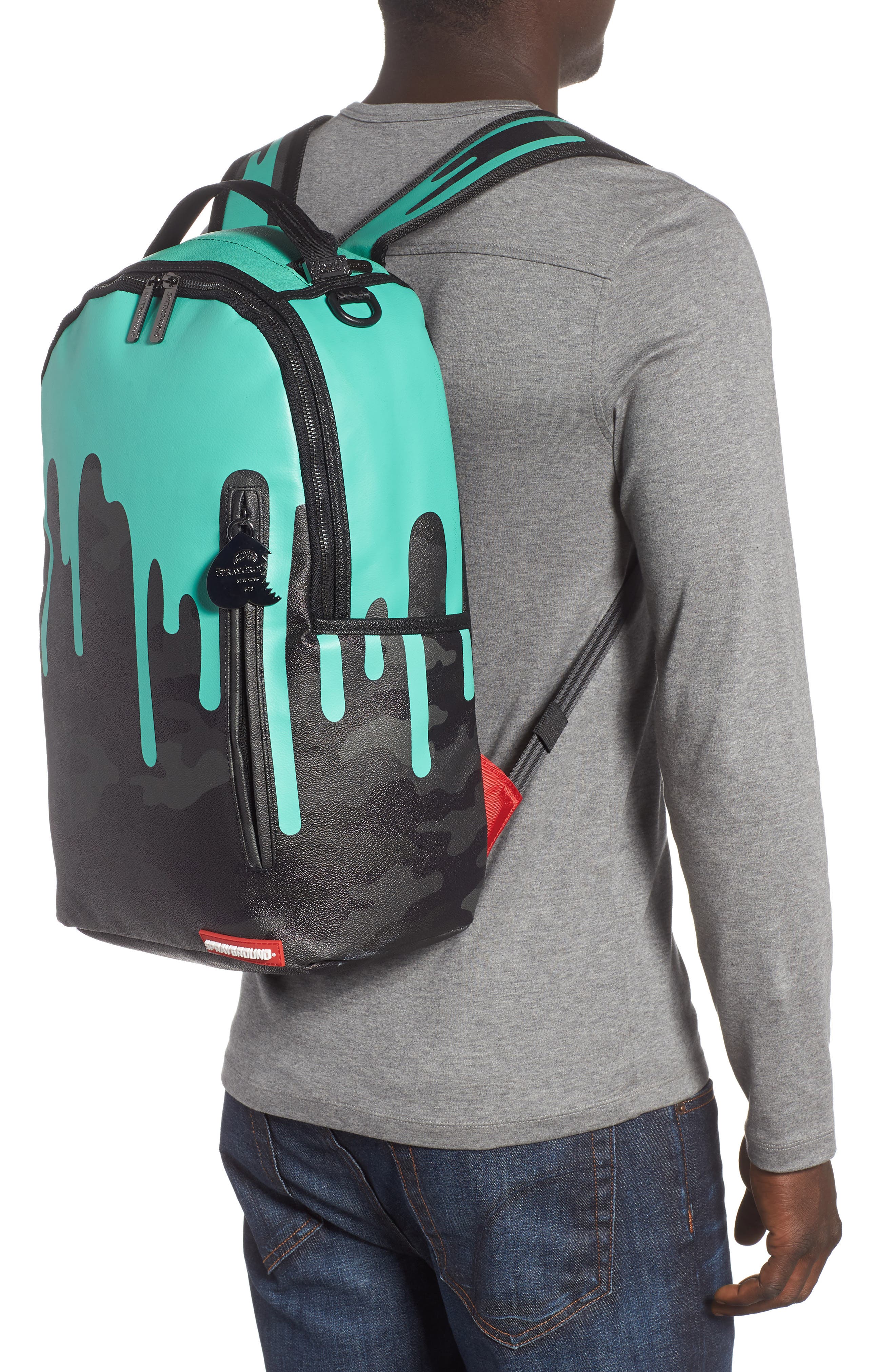 Sprayground Tiff Drips Print Backpack, Alternate, color, 