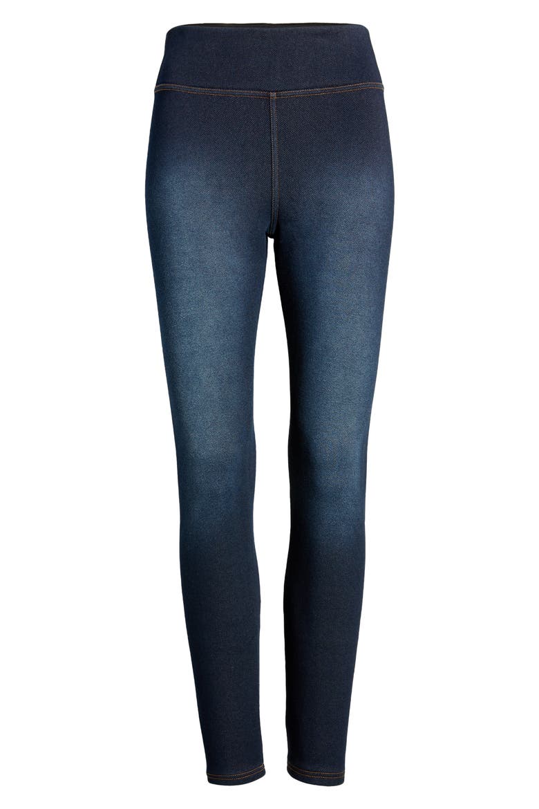 High Waist Winter Denim Leggings, Alternate, color, MIDNIGHT RINSE