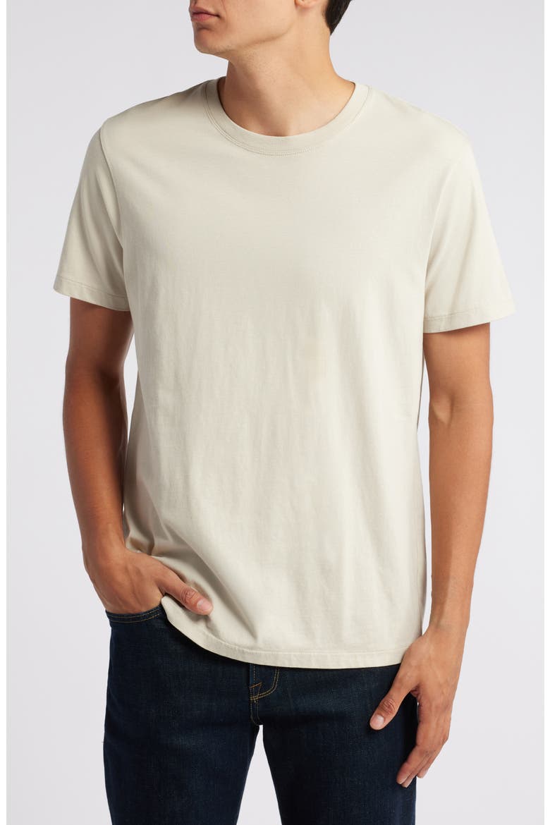 Relaxed Cotton T-Shirt, Main, color, WASHED OFF WHITE