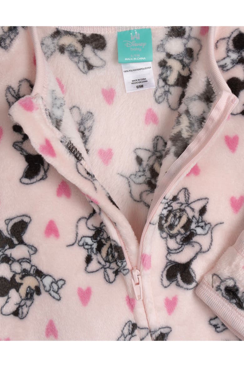 Minnie Mouse Fleece Footed Sleep N Play, Alternate, color, Light Pink Minnie