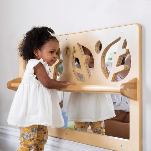 Kaplan Early Learning Company Exploration Wall Mirror In Sand