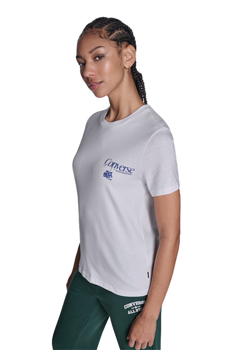 Women's Hanging Shoes T-Shirt, Alternate, color, WHITE 10A