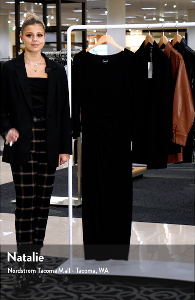 Bell Sleeve Gathered Waist Gown, sales video thumbnail