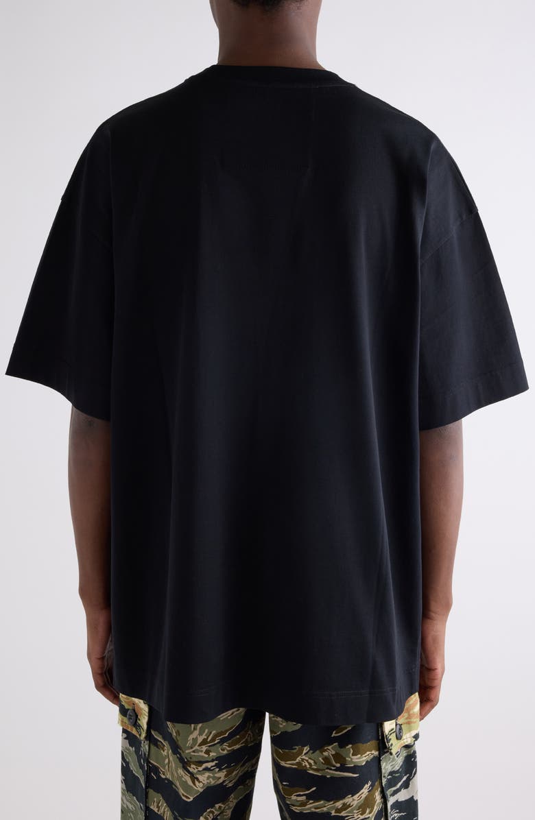 Givenchy Regular Fit Logo Embroidered T-Shirt, Alternate, color, Black