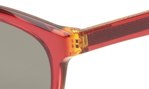 Eyebobs Humble Narrator 49mm Small Polarized Square Sunglasses In Red