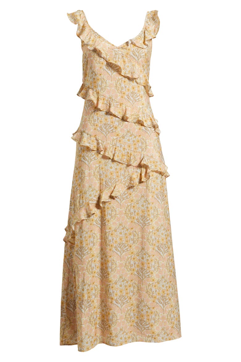 Calabasas Ruffle Dress, Alternate, color, CRYSTAL MULTI