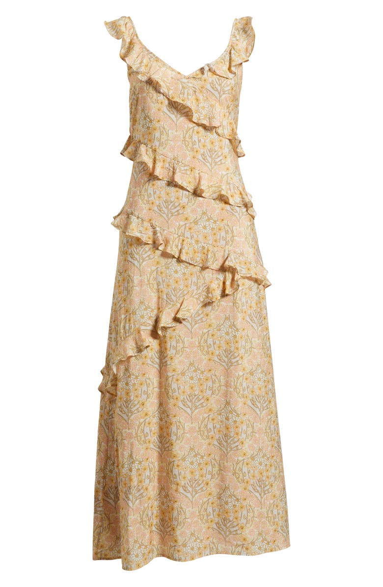 PAIGE Calabasas Ruffle Dress, Alternate, color, Crystal Multi