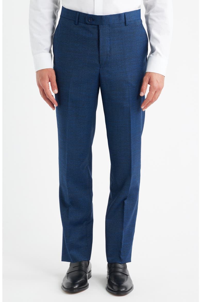 Modern Fit Medium Blue Méange Wool Suit, Alternate, color, NAVY